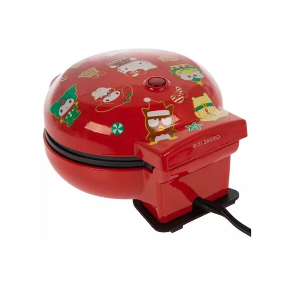 NEW Hello Kitty Waffle Maker Non Stick Plates Easy Cleanup Holiday Design - Picture 4 of 9